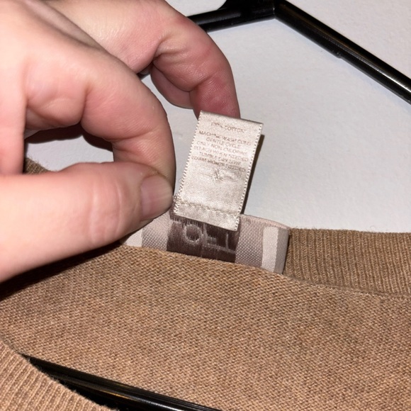 LOFT Camel Sweater with Black Dog Motif - Picture 6 of 7